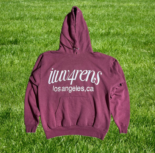 M maroon hoodie