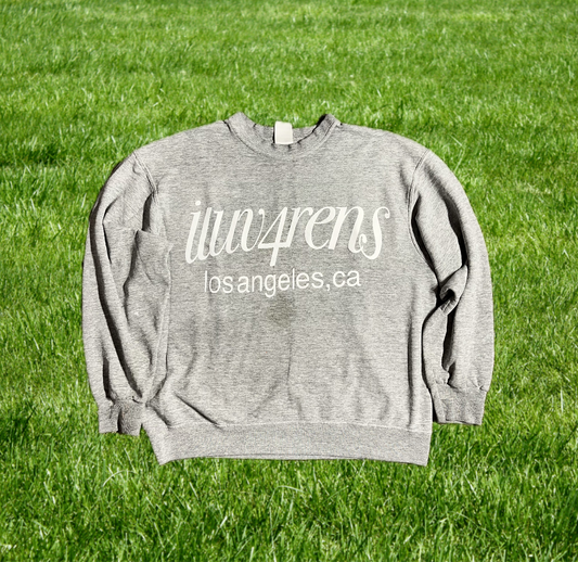 L grey crewneck