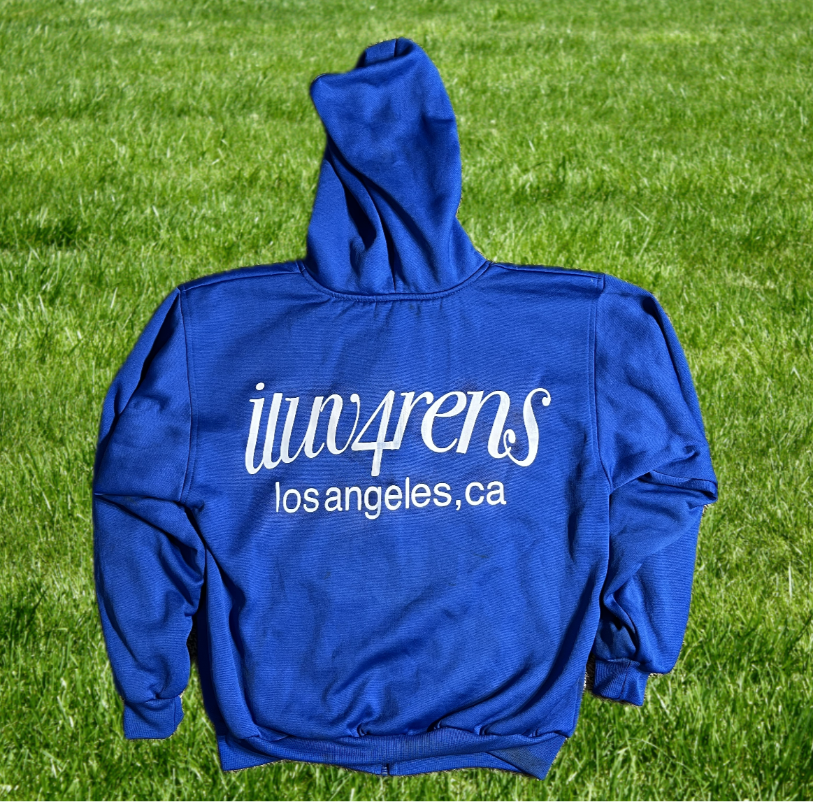 M blue zip up