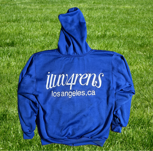 M blue zip up