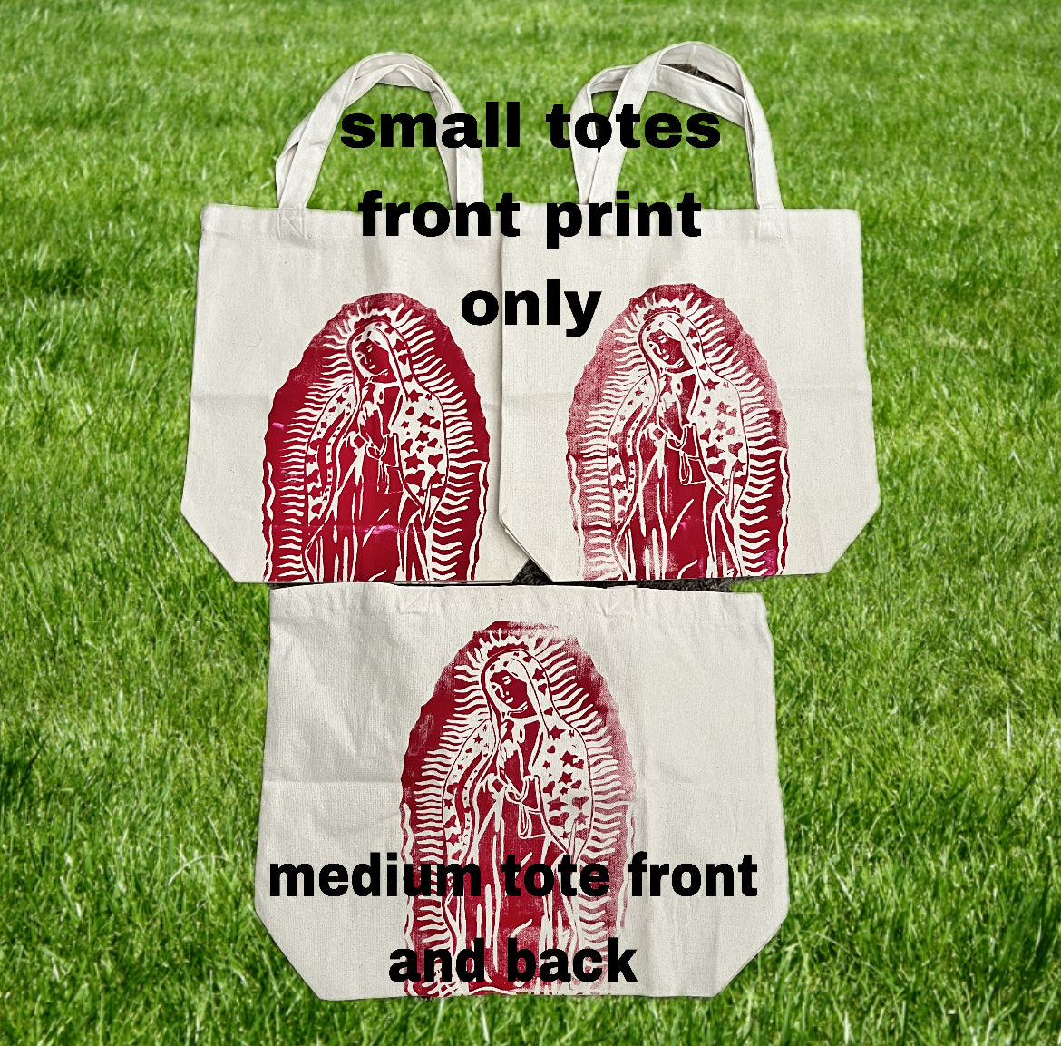 virgin mary totes