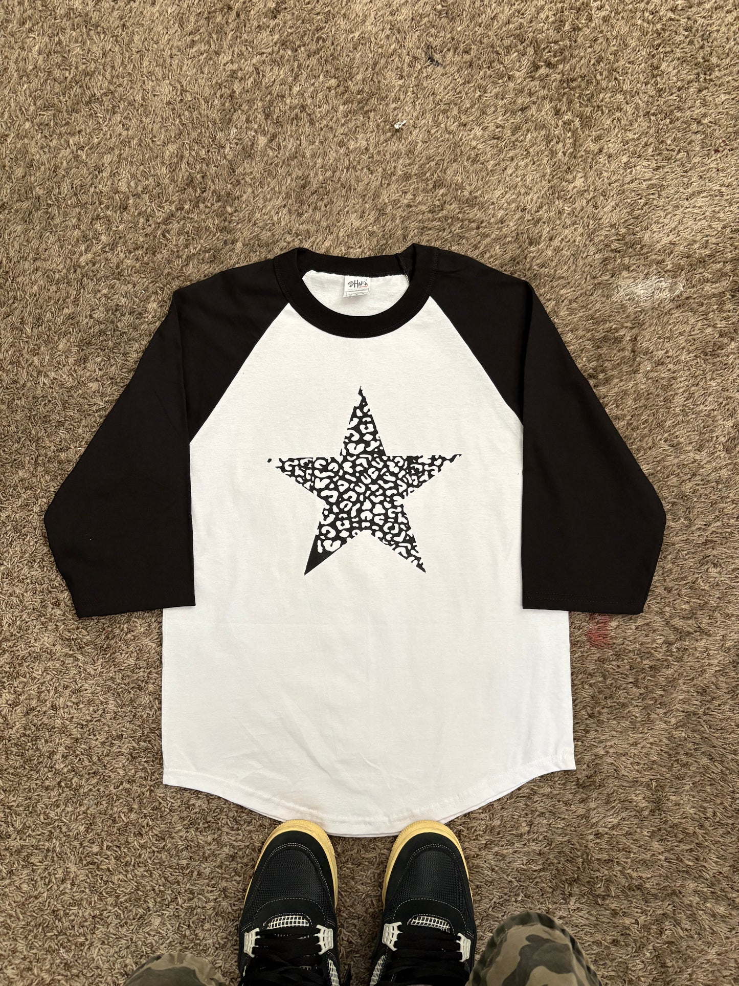 leopard star tee