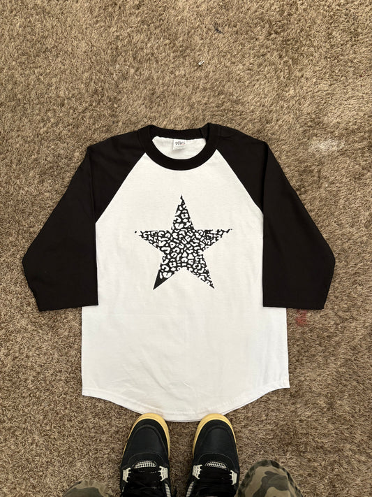 leopard star tee